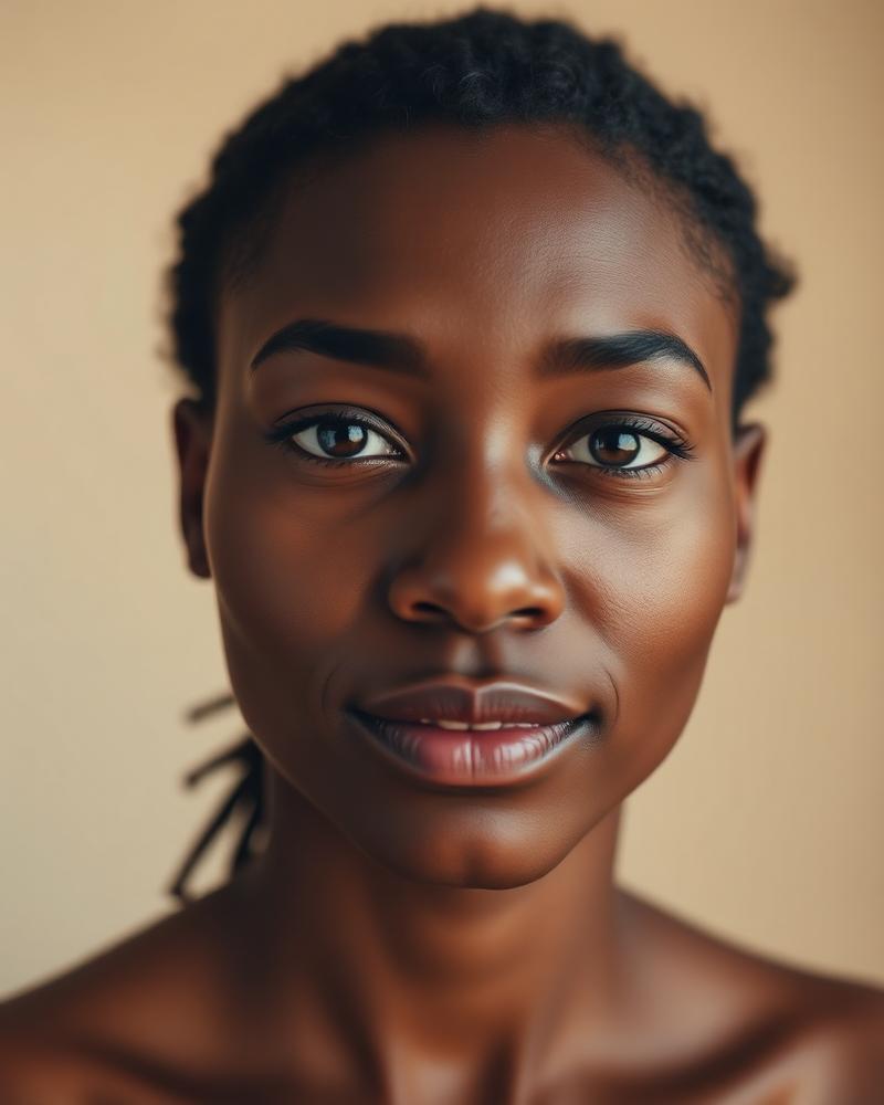 Amara before her volume lash appointment